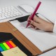 Elegante carpeta con block de notas y 40 hojas de raya