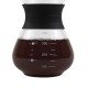 Cafetera de vidrio borosilicato y collar de silicon, cap de 400 ml