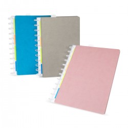 Libreta con espial que esta diseñada para poder cambiar las hojas