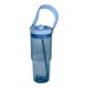 Termo hecho con material de plastico transparente.
