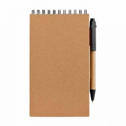 Libreta ecológica con espiral metálico doble