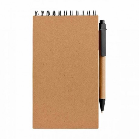 Libreta ecológica con espiral metálico doble