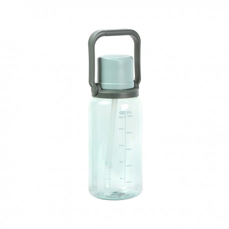 Botella con popote y agarradera con capacidad de 1100 ml