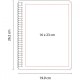 Cuaderno profesional de raya varios colores