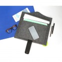 Carpeta ejecutiva con detalles en semi piel
