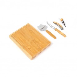 Set de vino y queso con estuche