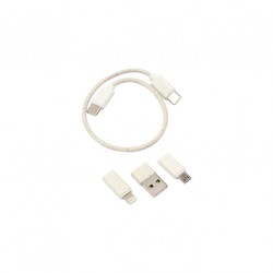 Set de cables de conexión incluye estuche de bambú