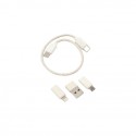 Set de cables de conexión incluye estuche de bambú
