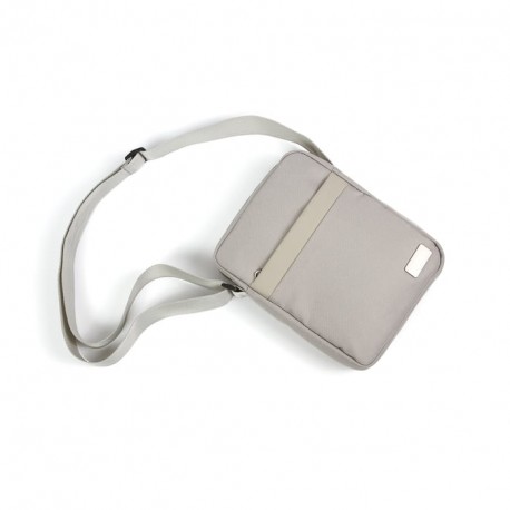 Bolsa de hombro con correa ajustable color gris