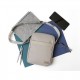 Bolsa de hombro con correa ajustable color gris
