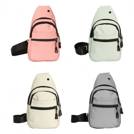 Bolsa crossbody en nailon y curpiel