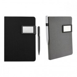 Set libreta y bolígrafo con caja Aitana