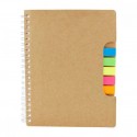Libreta de cartón notas adheribles en 5 colores Koryak
