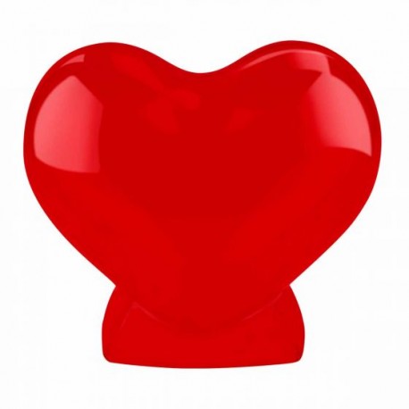 Alcancía en forma de corazón de plástico