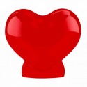 Alcancía en forma de corazón de plástico