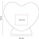 Alcancía en forma de corazón de plástico