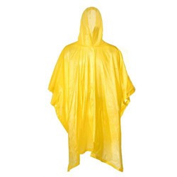 Poncho impermeable amarillo