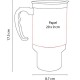 Termo de acero doble pared y papel Easy Print 630 ml fácil impresión
