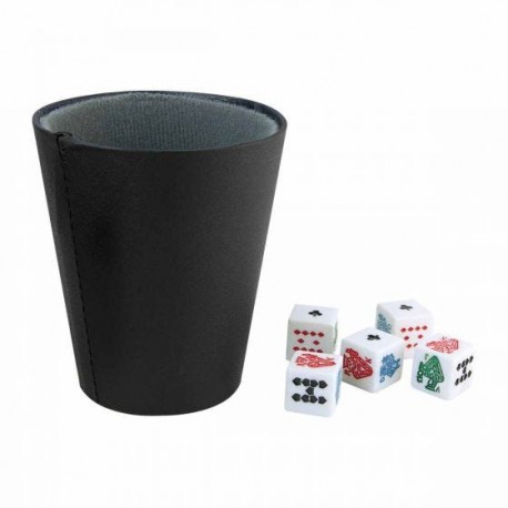 Cubilete con 5 dados Kentaur