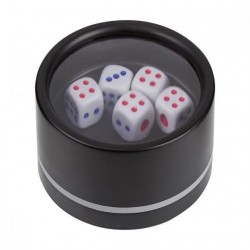 Cubilete con destapador con 5 dados