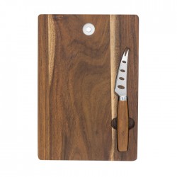 Tabla para quesos elaborada de madera con imán