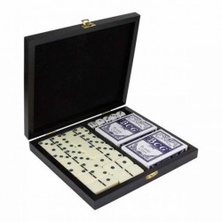 Set de juego con 2 barajas 1 domino y 5 dados Aura