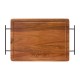 Kit de BBQ elaborado de madera inoxiable