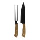 Kit de BBQ elaborado de madera inoxiable