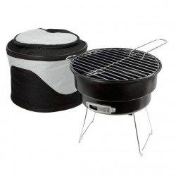 Asador con hielera Camping de acero inoxidable