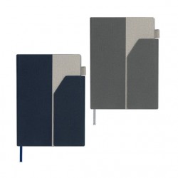 Libreta Katika en color negro y gris