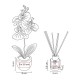 Set decorativo Fiora de plástico
