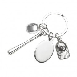Llavero Bunt Baseball de metal