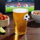 Vaso cervecero Soccer de vidrio