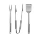 Set de BBQ Soccer de acero inoxidable