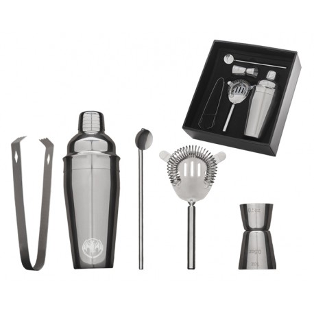 Set de cocteleria Cocobongo en color plata