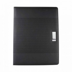 Carpeta de curpiel negra Girac