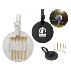 Estuche Tees de Golf en color blanco y negro