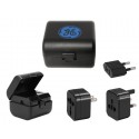 Juego con adaptador Multiplug color negro