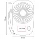 Ventilador para viaje con correa