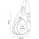 Mochila de poliéster con aditamento para audífonos Antara