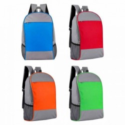 Mochila con bolsas laterales de malla de poliéster Alshain