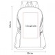 Mochila con bolsas laterales una con malla y otra con cierre Springbok