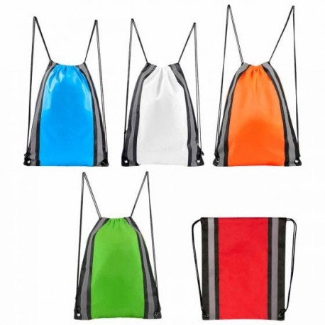 Bolsa mochila de non woven con tiras reflejantes Simme
