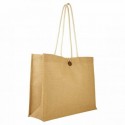 Bolsa de yute con interior plastificado y botón de madera Winter