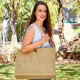 Bolsa de yute con interior plastificado y botón de madera Winter