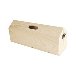 Estuche para vinos o charola de servicios en madera rustica Godello