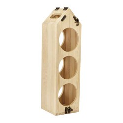 Base para vinos de madera rustico Loudi