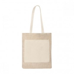 Bolsa de yute y algodón sin fuelle Leiria