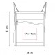 Bolsa mochila con cierre en bolsa frontal Trimmis