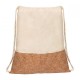 Bolsa mochila de algodón y corcho Coira